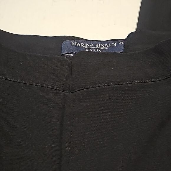 Womens black Marina Rinaldi side zip dress trousers size 25